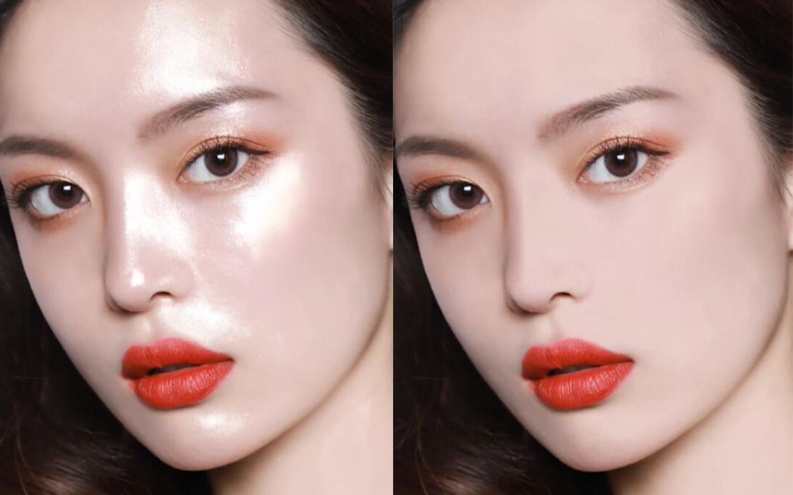 【ps教程】ps去除面部油光,这招超级实用,人像修图必学技能~_哔哩哔哩