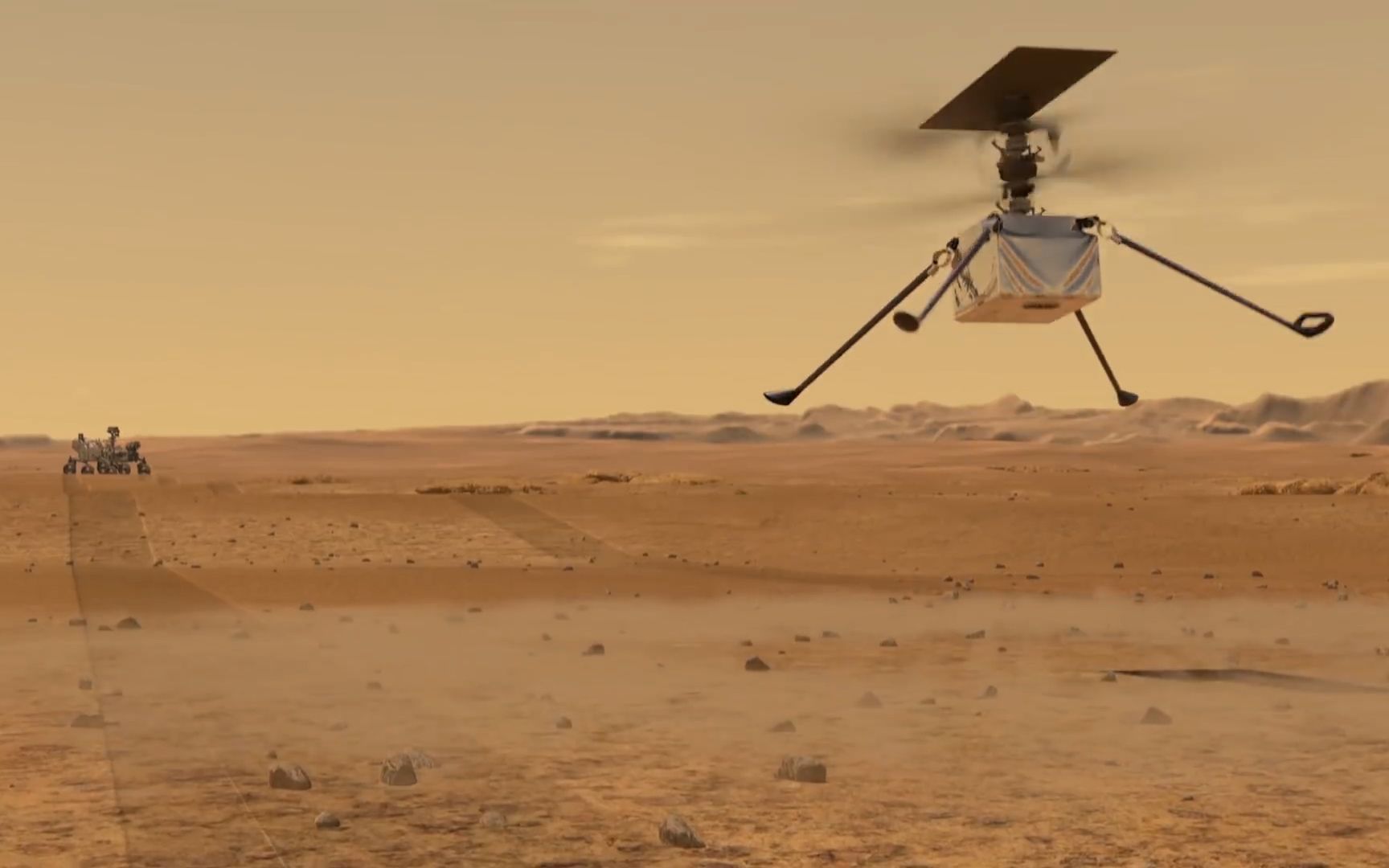 飞行625米nasa机智号火星直升机完成第九次飞行