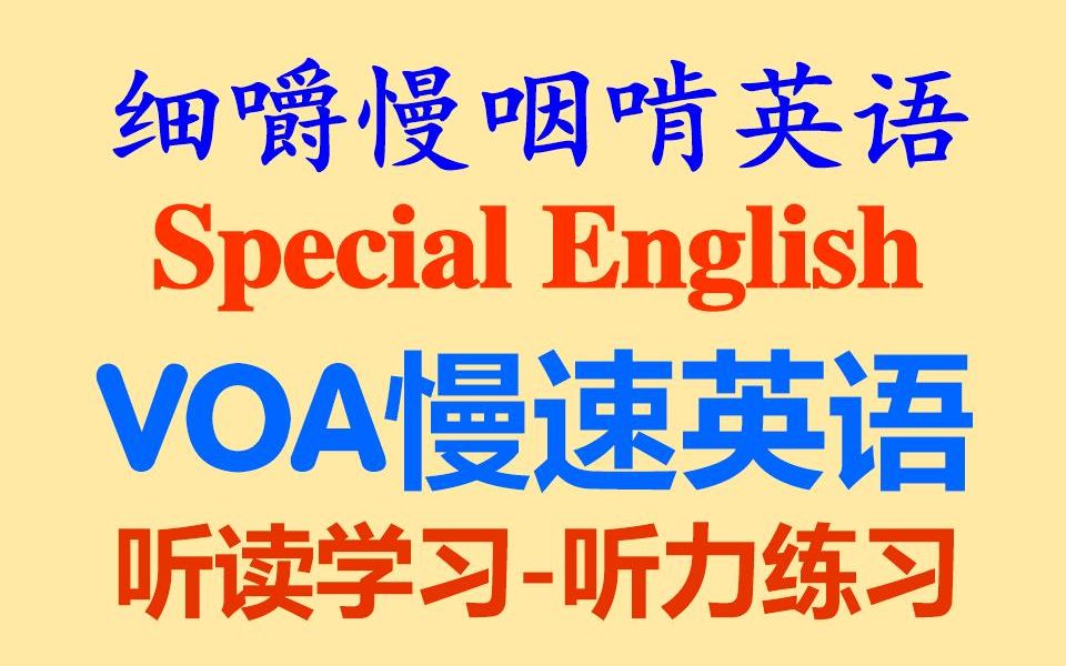 [图]细嚼慢咽啃英语——《慢速英语-特别英语》Special English-听读学习-听力练习-听抄练习-听写练习-听写训练-英语听力-听力入门_全网独家打字机字幕