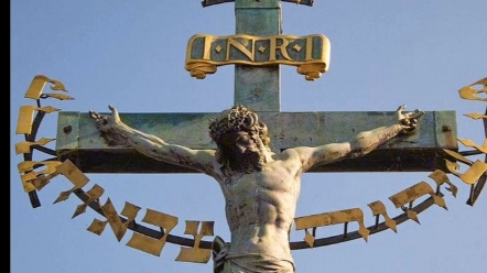 耶稣被钉十字架纹身图片