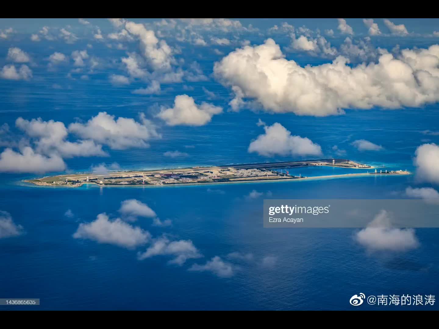 南沙群岛永暑礁菲律宾摄影师Ezra Acayan空中拍摄哔哩哔哩bilibili