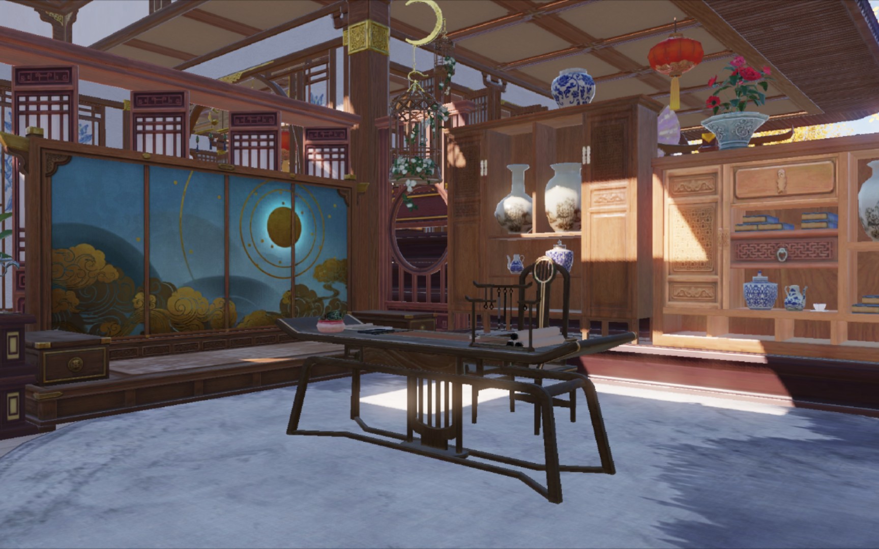 天刀手游家园新年无偿16级室内阁楼图纸新年快乐呀