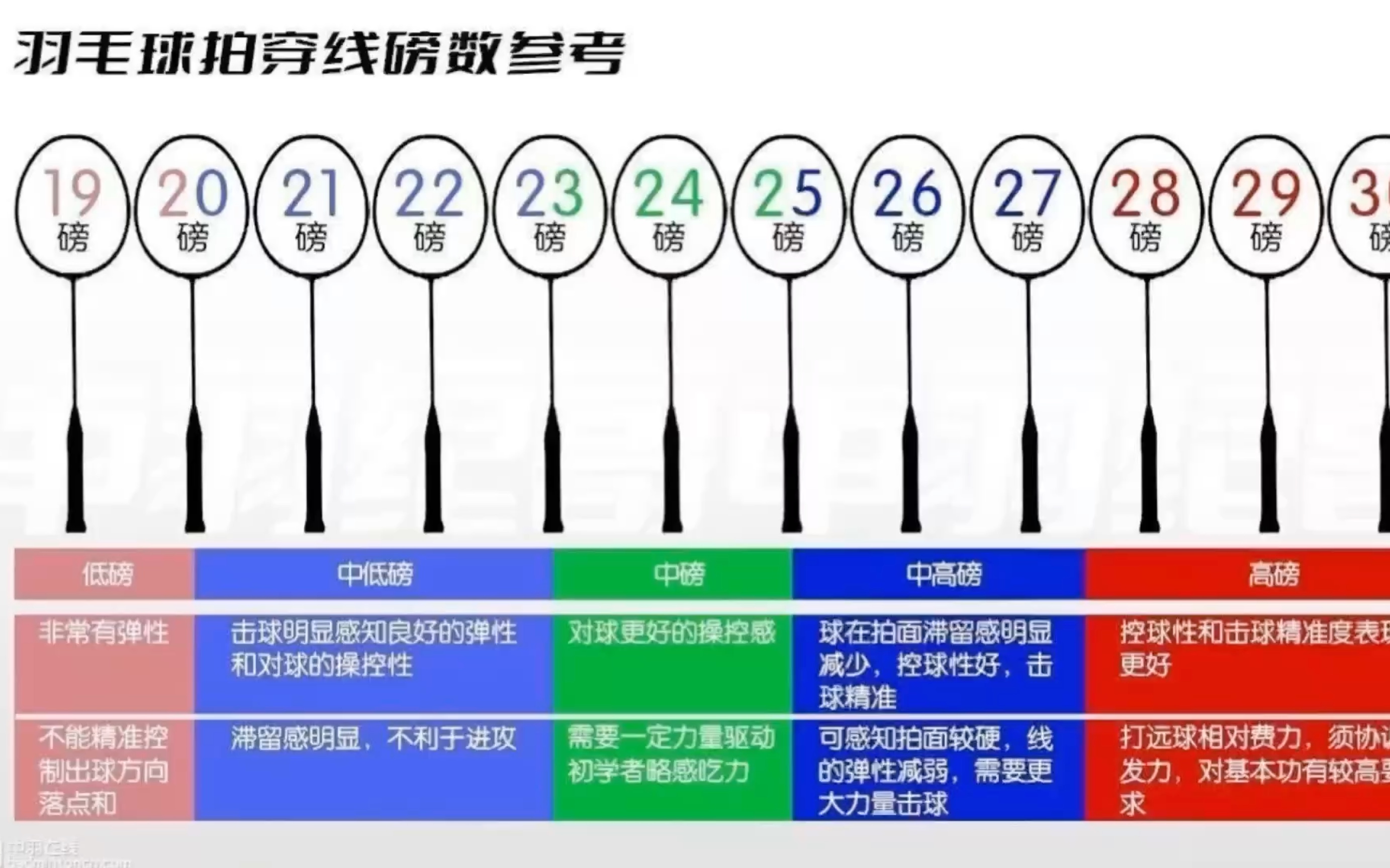 羽毛球穿线磅数参考!哔哩哔哩bilibili