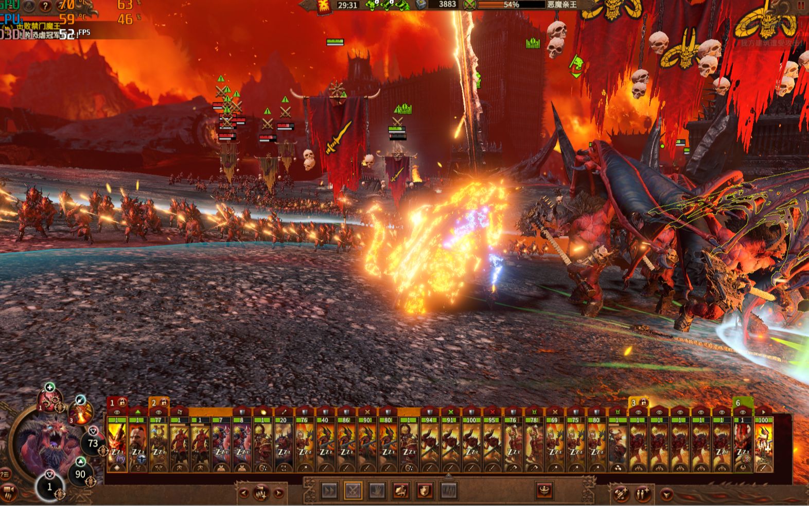 战锤3全面战争所向披靡的血神军团rtx3080ti