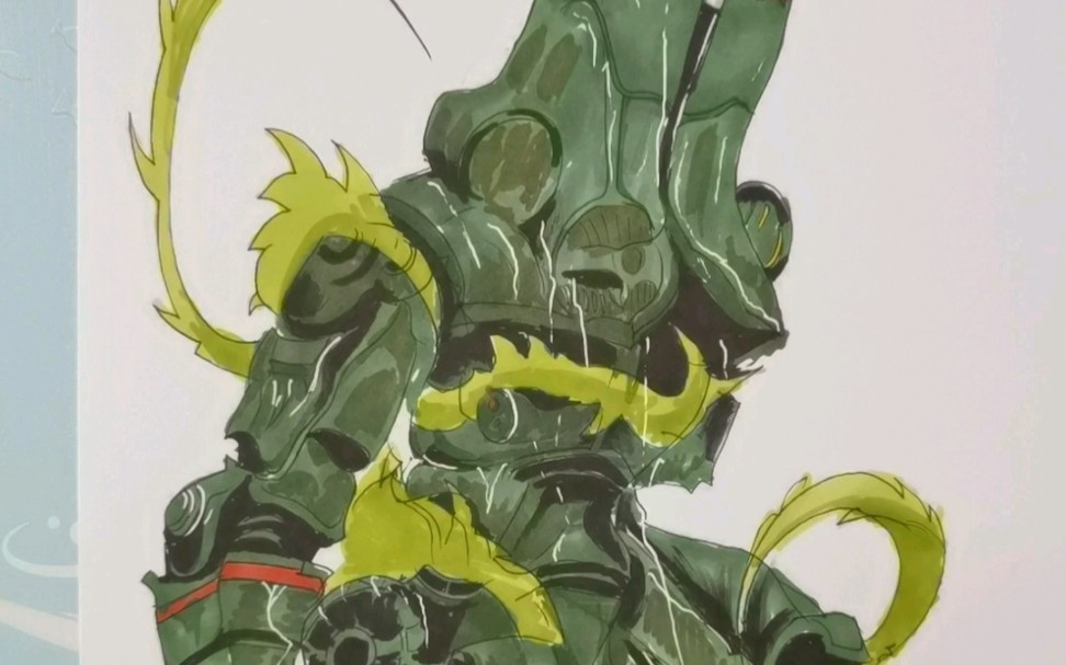 画切尔诺阿尔法,对,就是环太平洋里面那个颚螺丝机甲