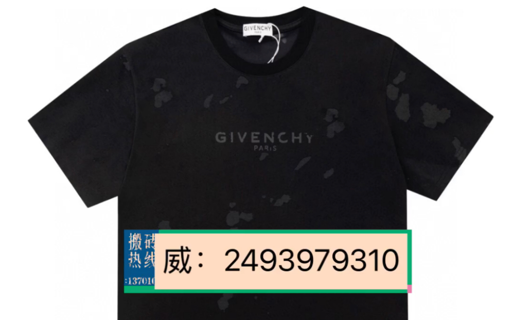 纪梵希gvc 20ss印花大破洞短袖size:xs s m l
