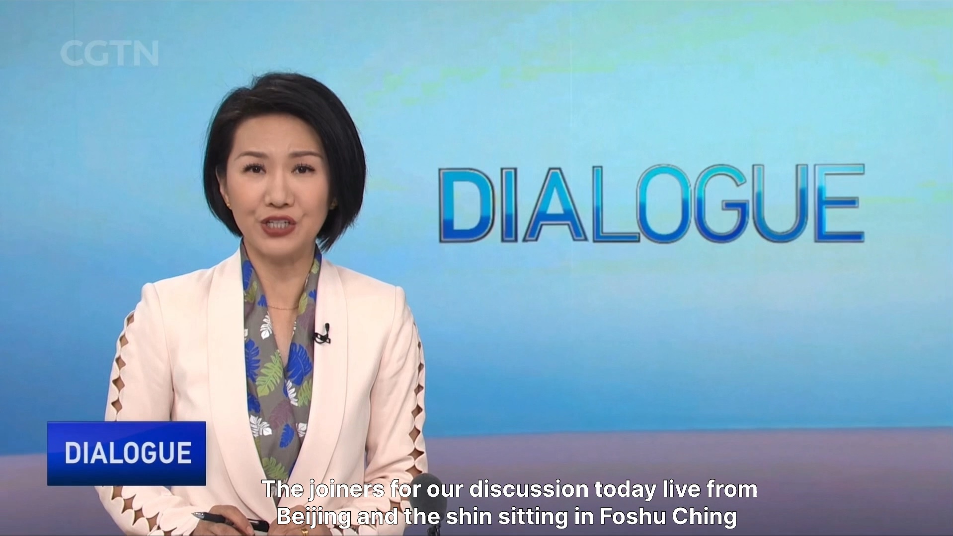 cgtn 刘欣dialogue对话