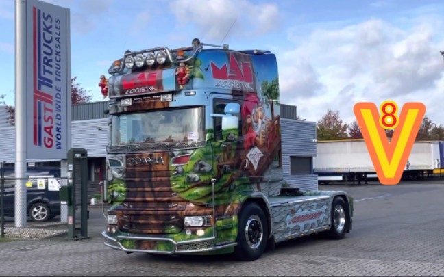 彩绘斯堪尼亚r580牵引车