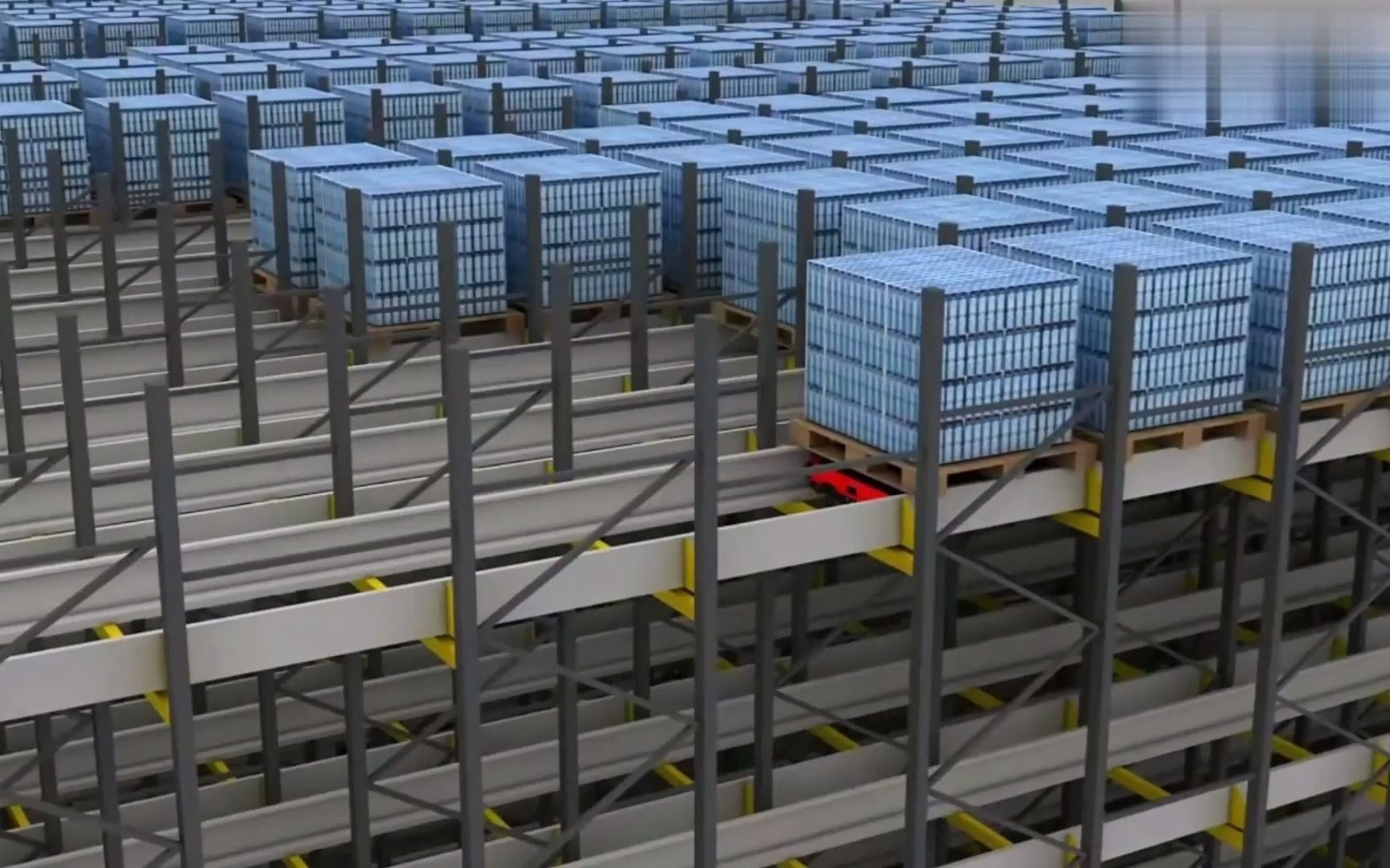 四向穿梭车作业视频