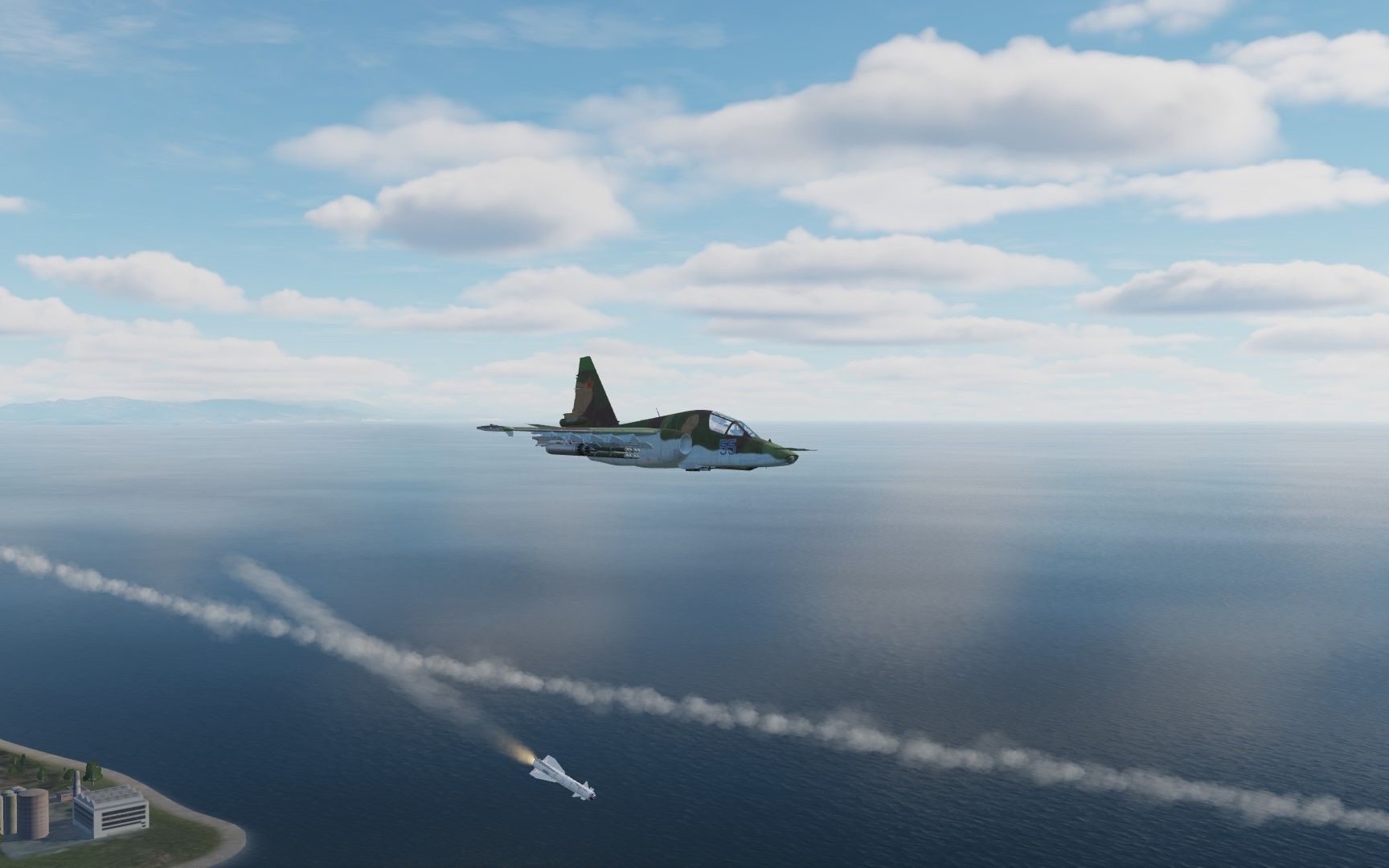 一次简单的su-25t对地练习