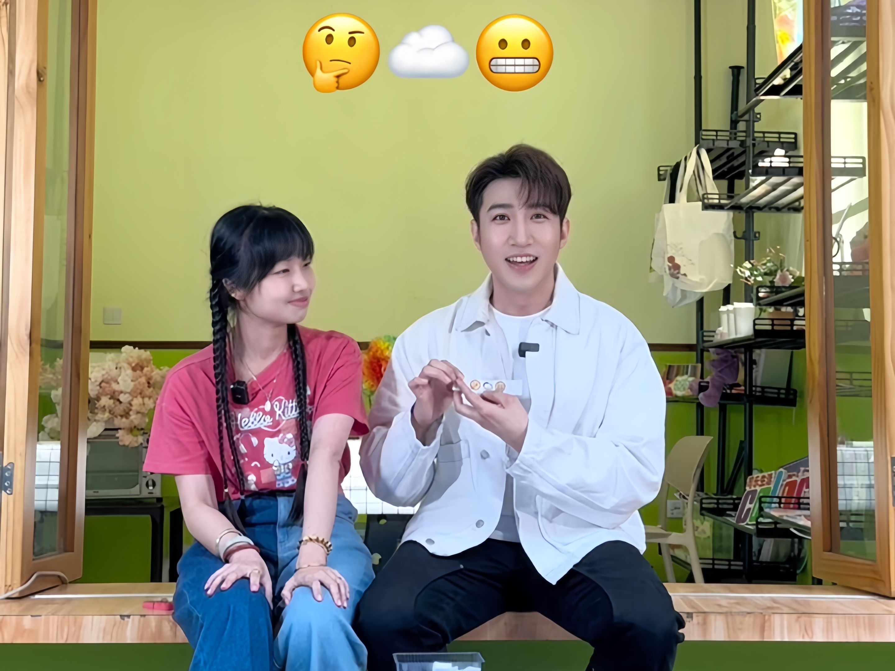 可乐君同扮鬼扮马嘅梁山山一起emoji猜人名,估下佢最后有冇成功?