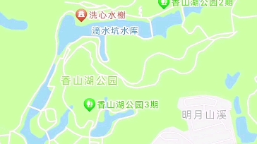 珠海香山湖公园示意图图片