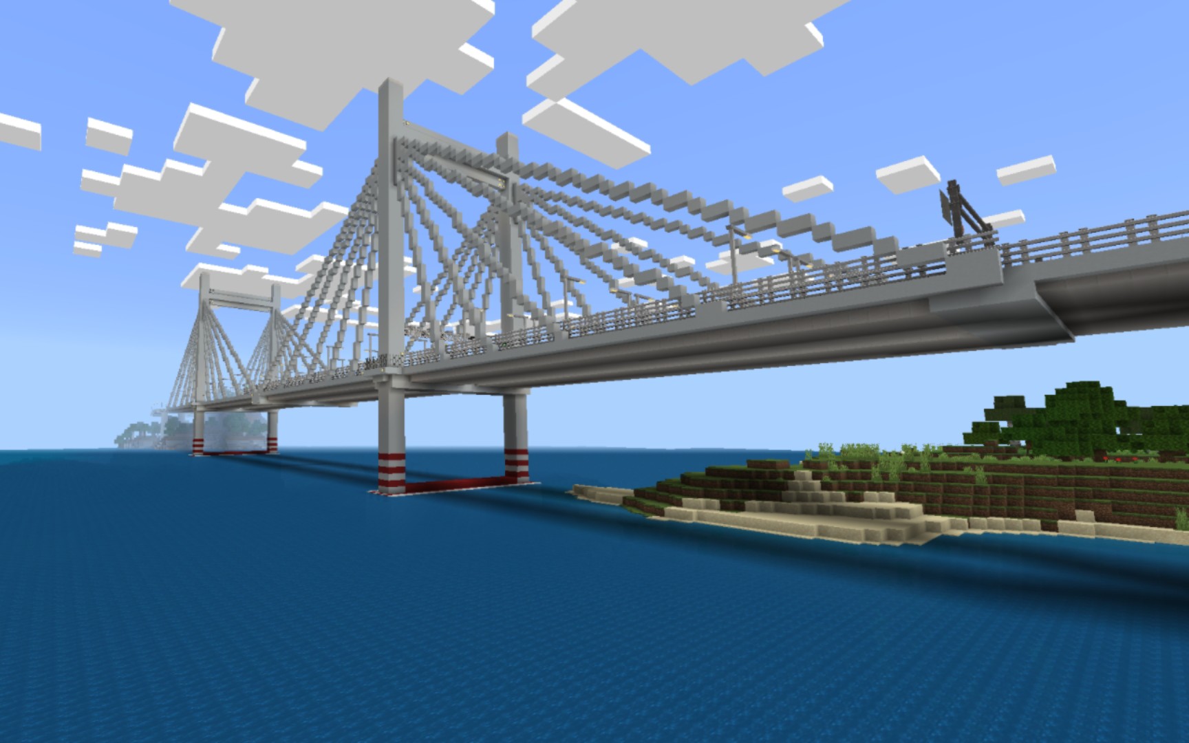 我的世界大桥设计图图片