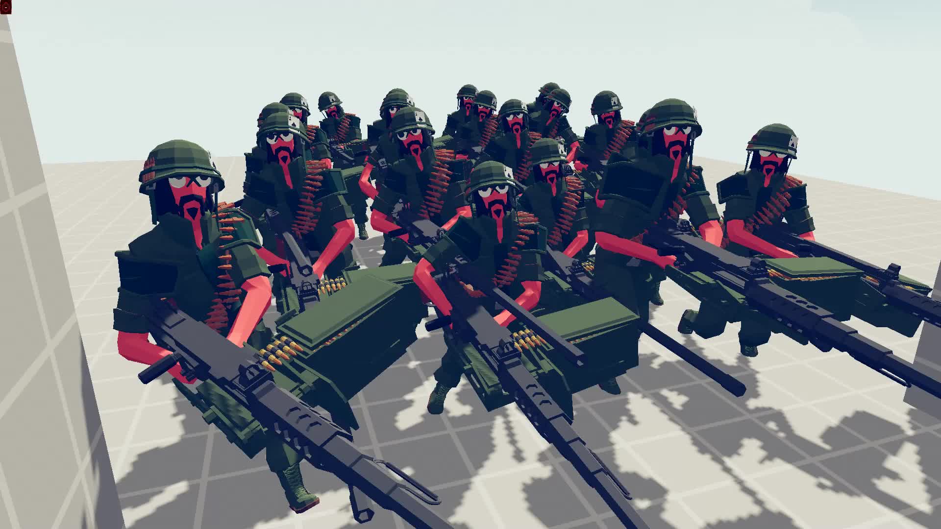 全面战争模拟器:25机枪手vs100防御士兵