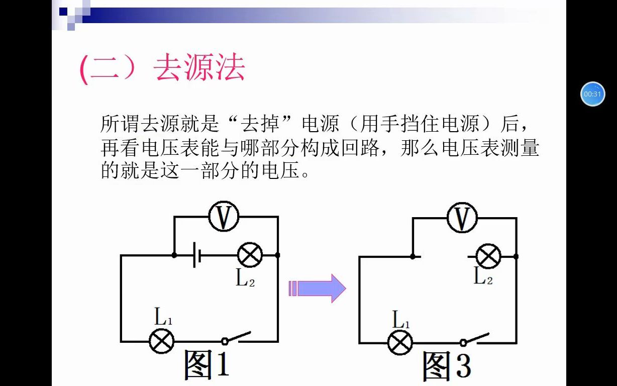 电路分析4.电压表测量对象的判断b去源法哔哩哔哩bilibili