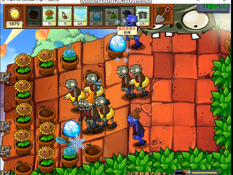 植物大战僵尸tf版#46 5-6 毁灭菇主攻
