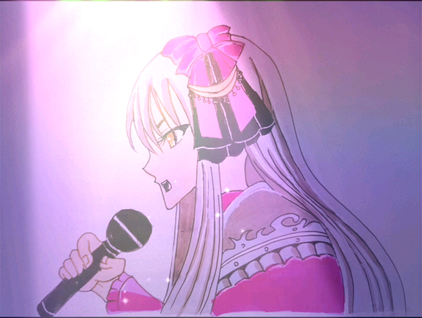 个人临摹手绘roselia凑友希那