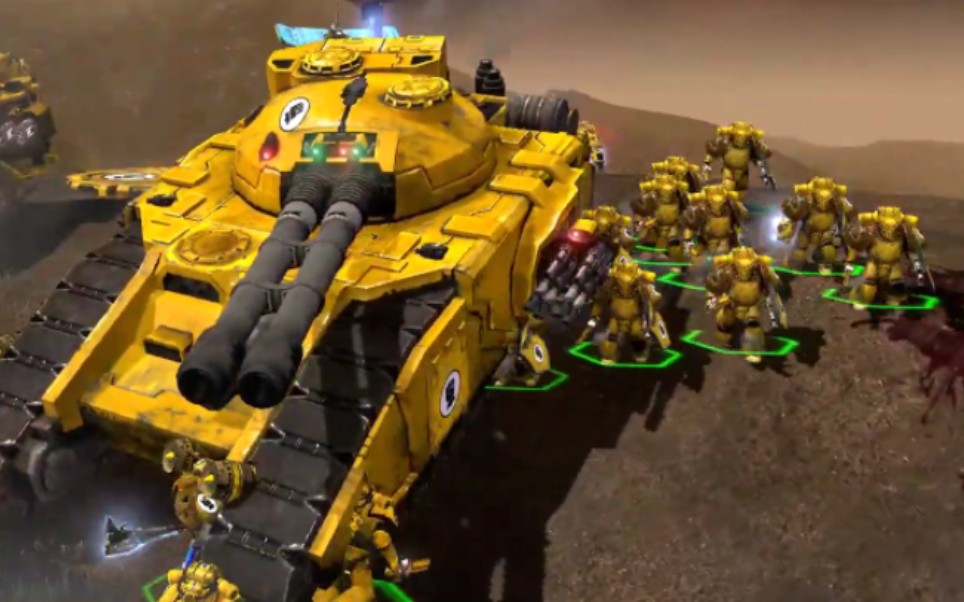 战锤30k大远征时期——帝国之拳  残暴之刃坦克 vs 欧克兽人