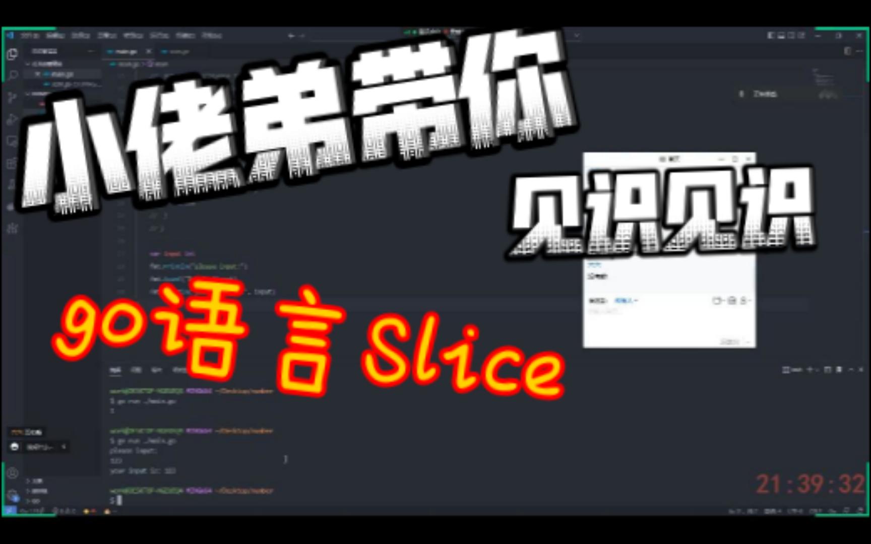 小佬弟带你见识见识go语言slice哔哩哔哩bilibili