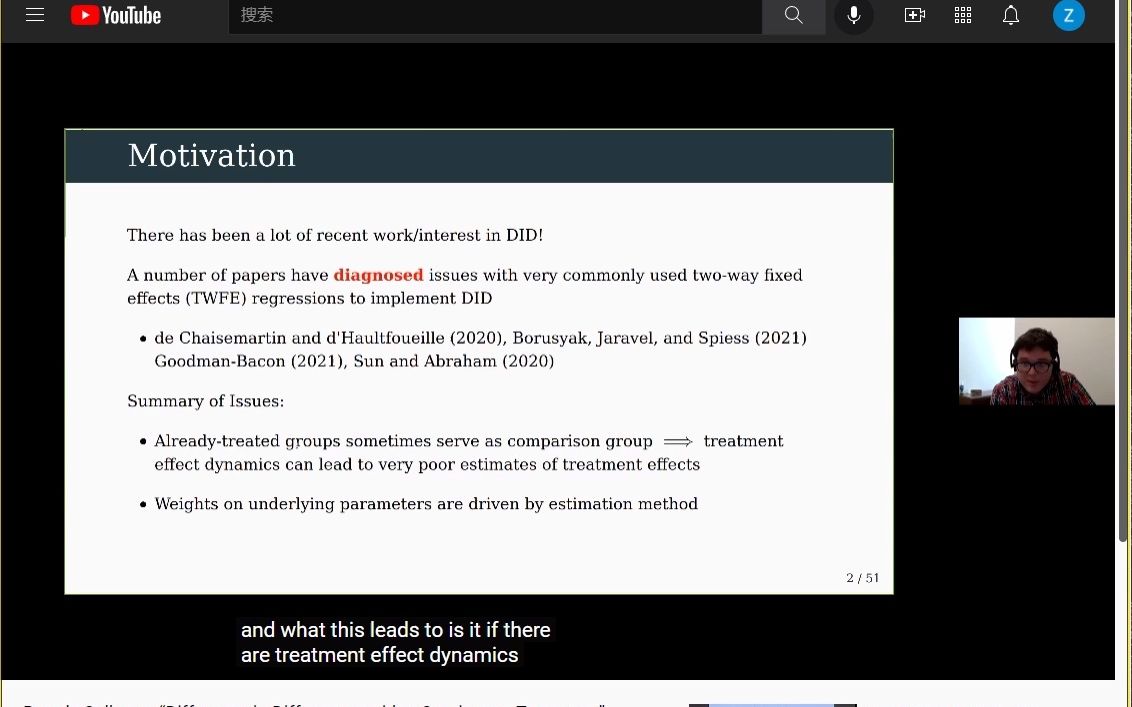 多期DID研究新进展Brantly Callaway “DifferenceinDifferences with a Continuous Treatmen哔哩哔哩bilibili