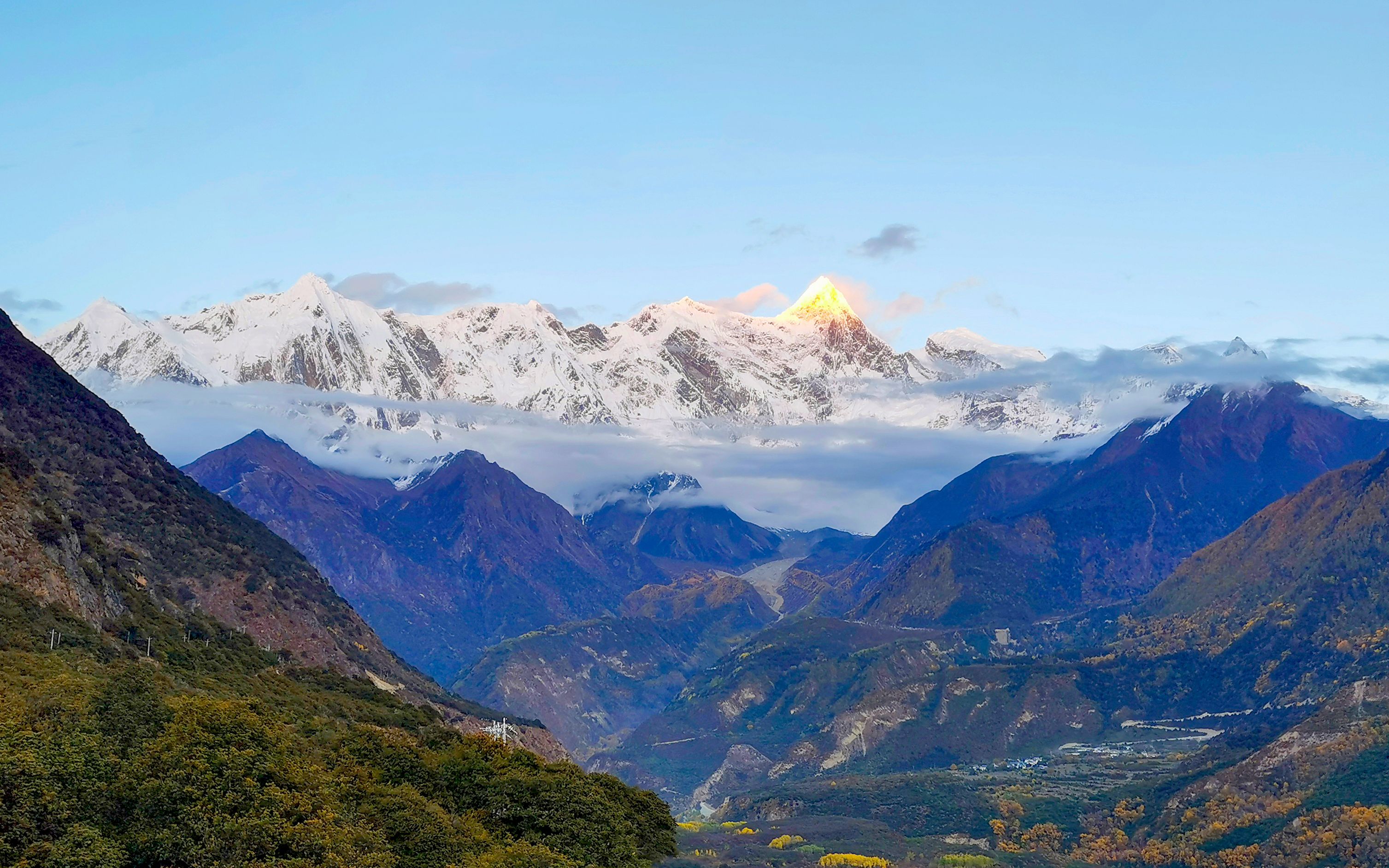 南迦巴瓦峰最佳观景点图片