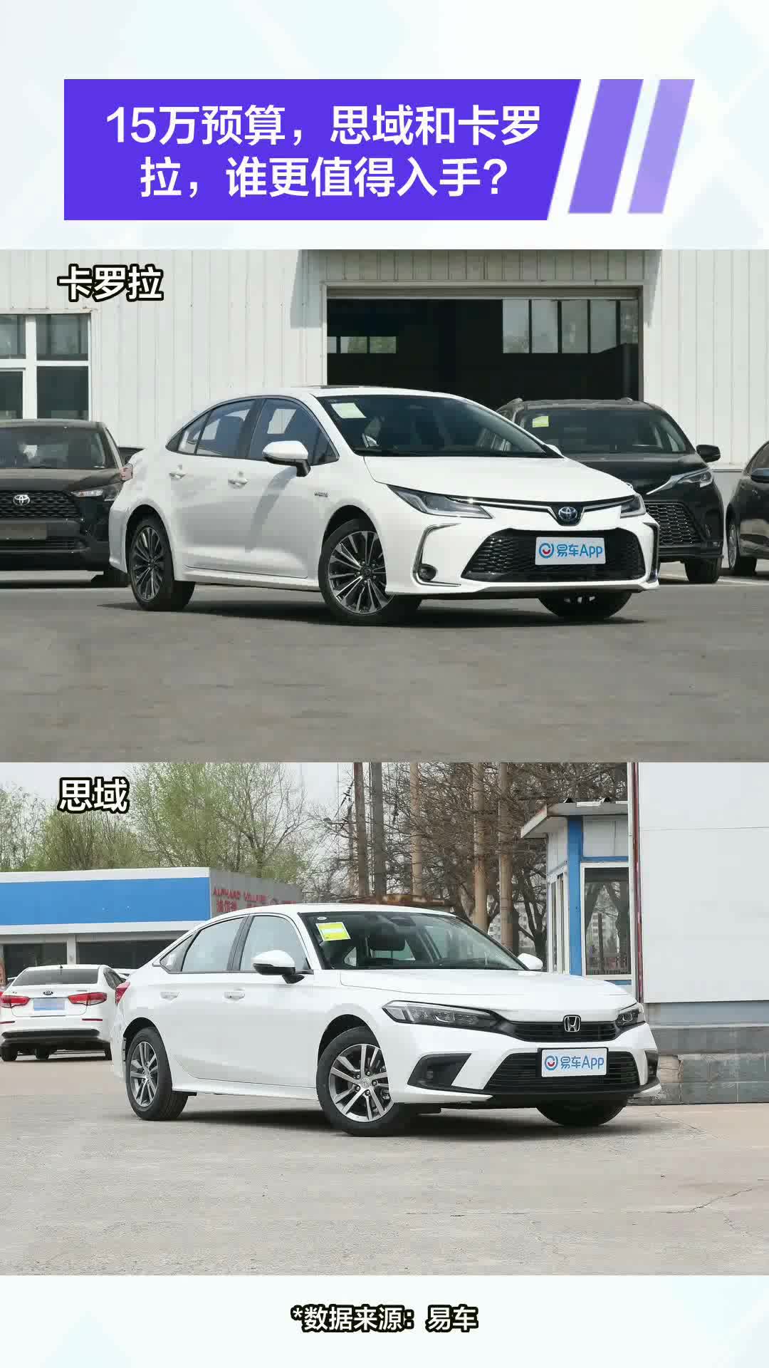 15万预算,思域和卡罗拉,谁更值得入手?