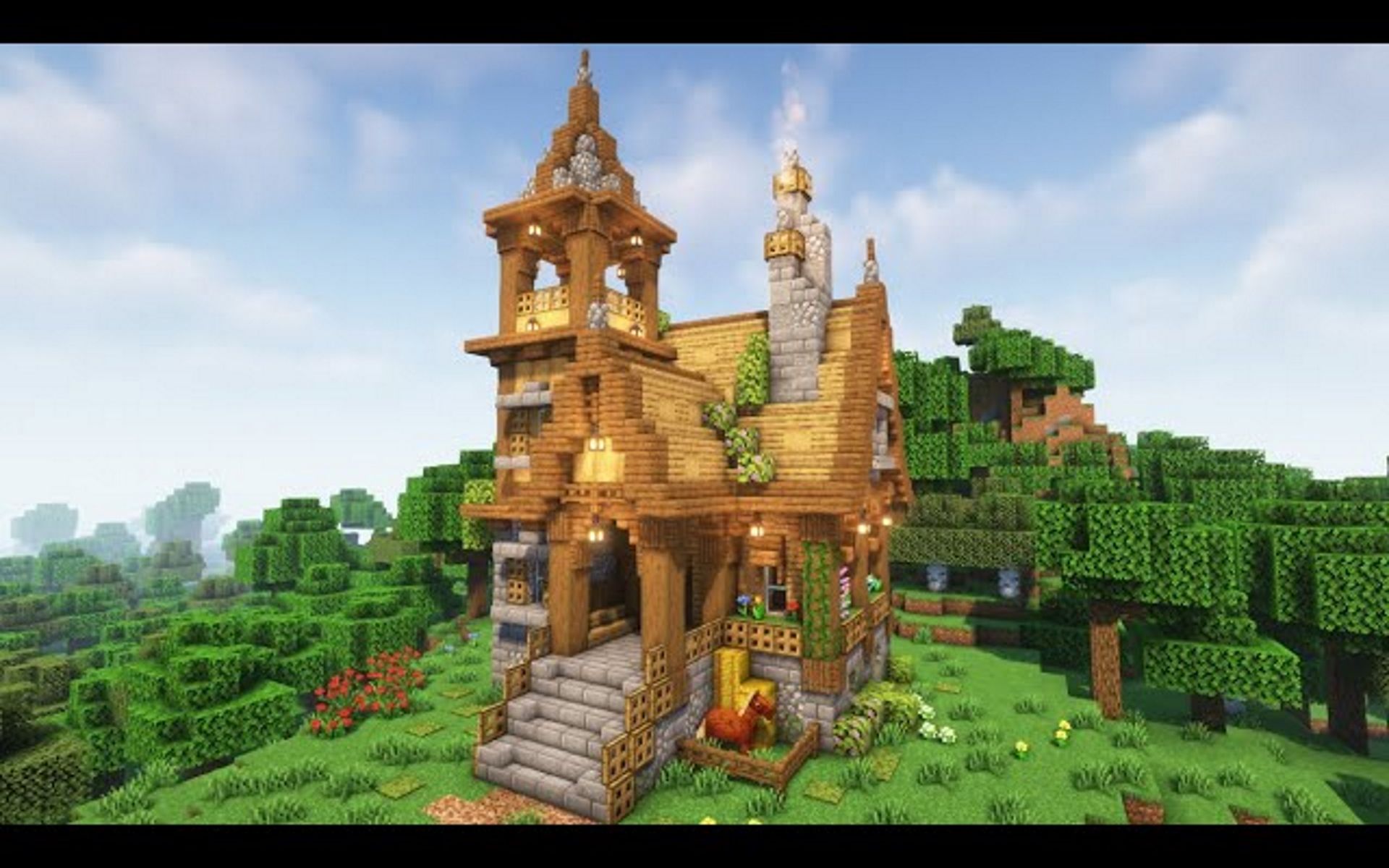 【NeatCraft】Minecraft建筑-中世纪的初始房子 - 哔哩哔哩