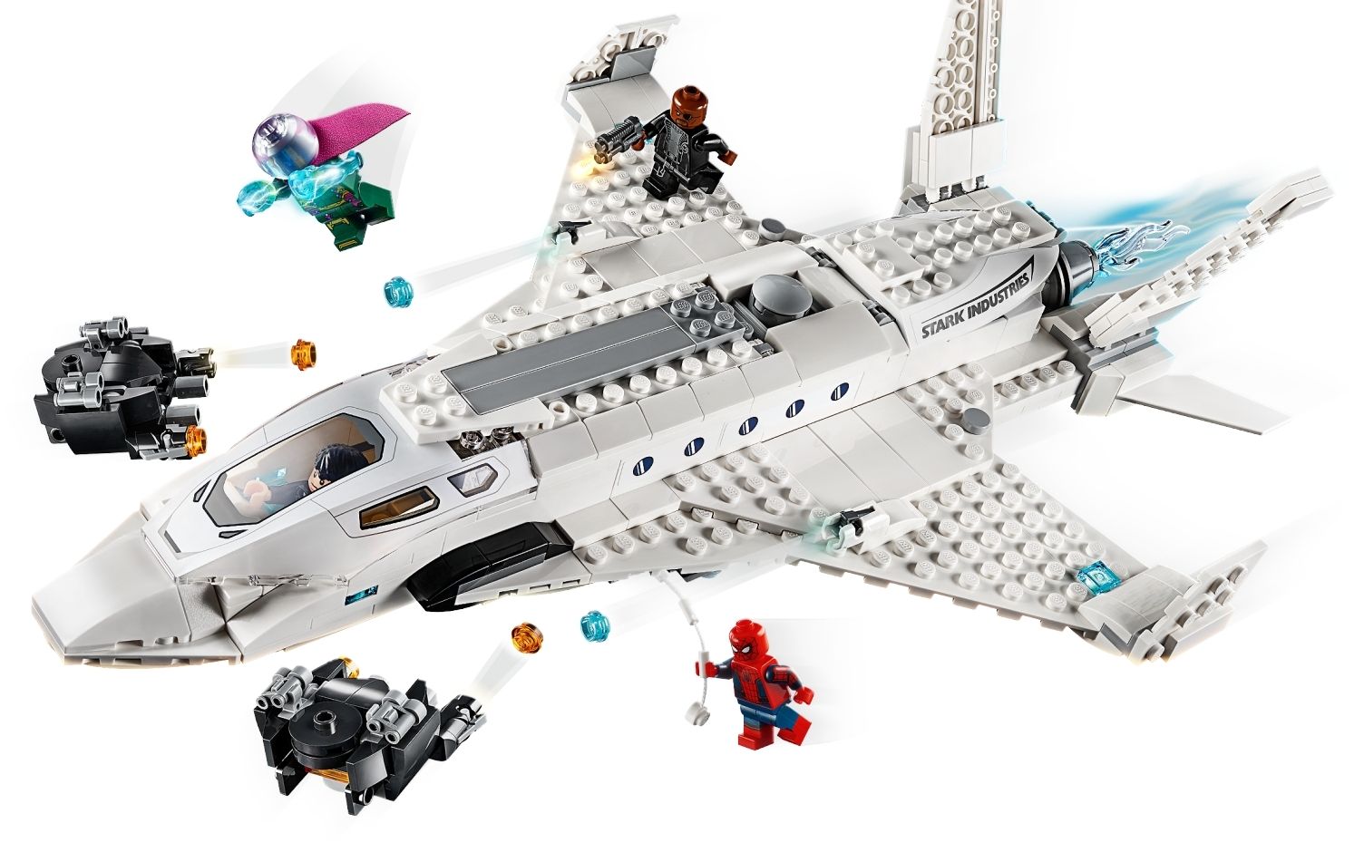 乐高76130钢铁侠战机和无人机攻击拼装part4