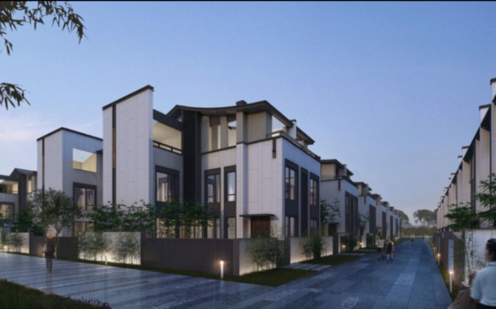 广州联排别墅,350w带精装,现代简约风,5层使用,喜欢这种设计_哔哩哔哩