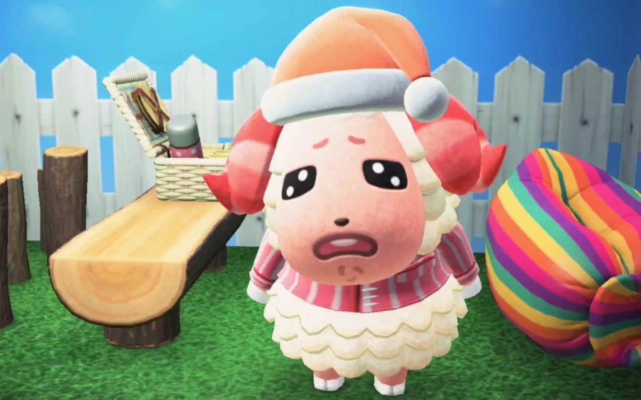 【动森】茶茶丸:再也不搞假运动啦(叉腰喝蛋白粉.jpg)