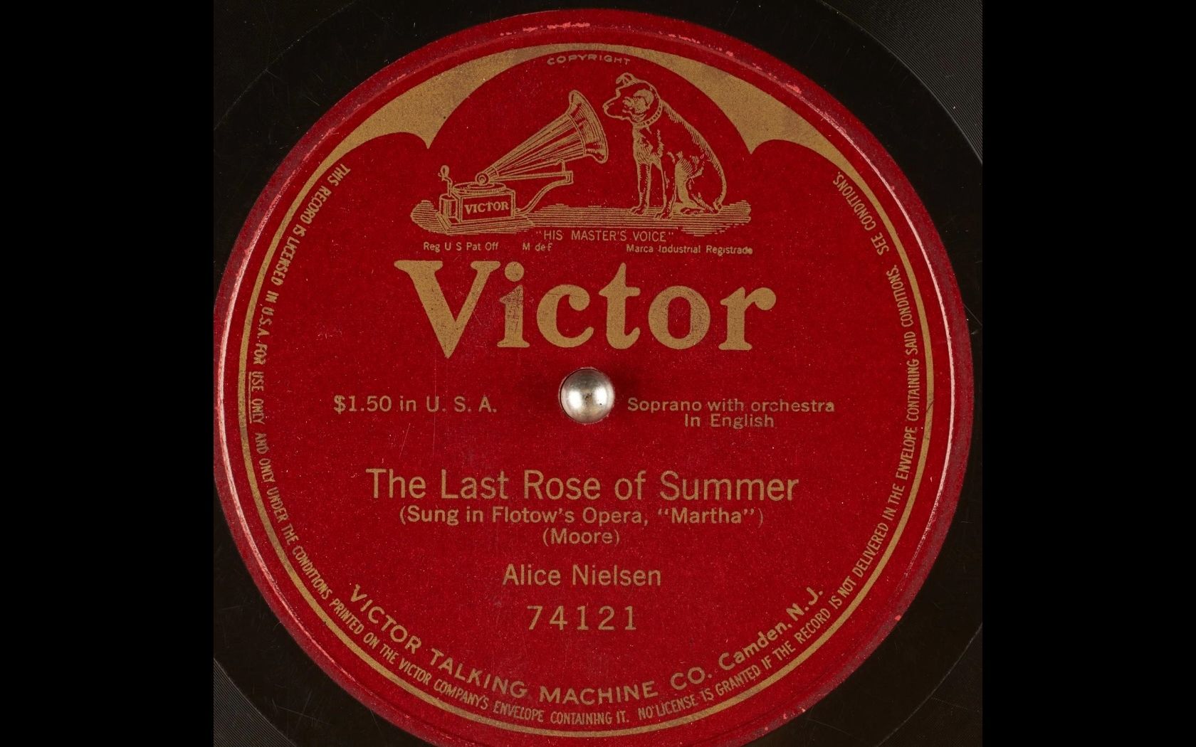 [图]The Last Rose of Summer/夏日里最后一朵玫瑰-Alice Nielsen