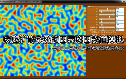 为什么动物会有斑纹?反应扩散系统的图灵斑图数值模拟采用第一类边界条件(狄利克雷边界条件)哔哩哔哩bilibili