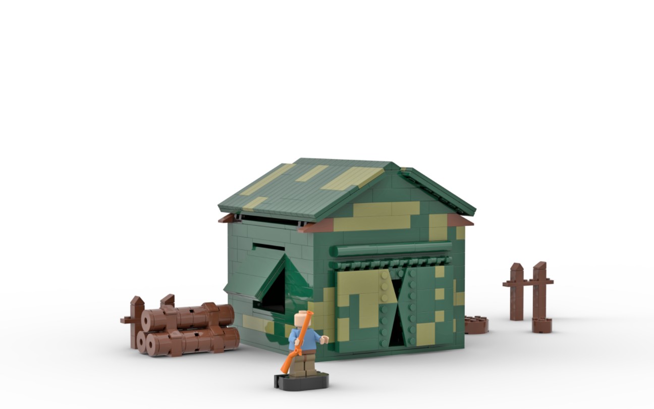 用乐高还原(熊出没之环球大冒险)强哥的帐篷