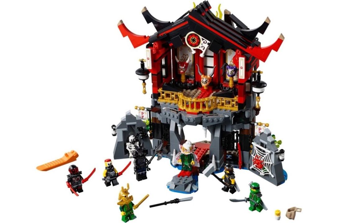 乐高lego70643幻影忍者加满都魔王的复活神殿拼搭搬砖视频