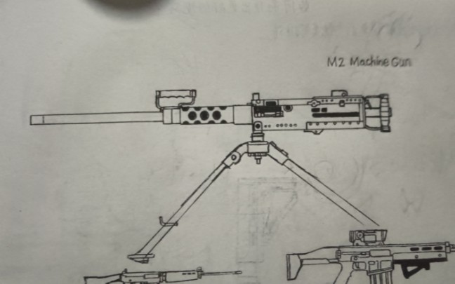 m2重机枪绘画教学