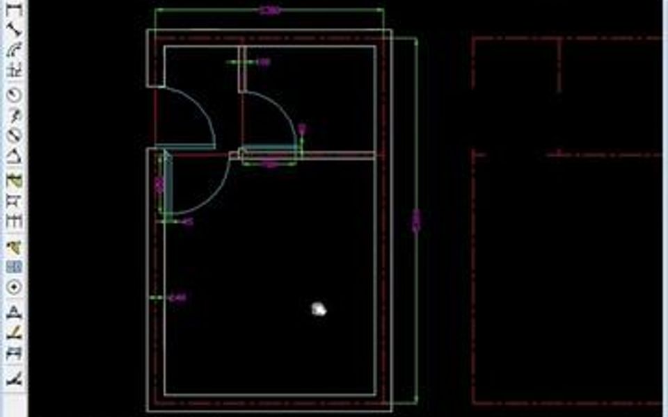 零基础学习cad,cad基础建筑设计图练习哔哩哔哩bilibili