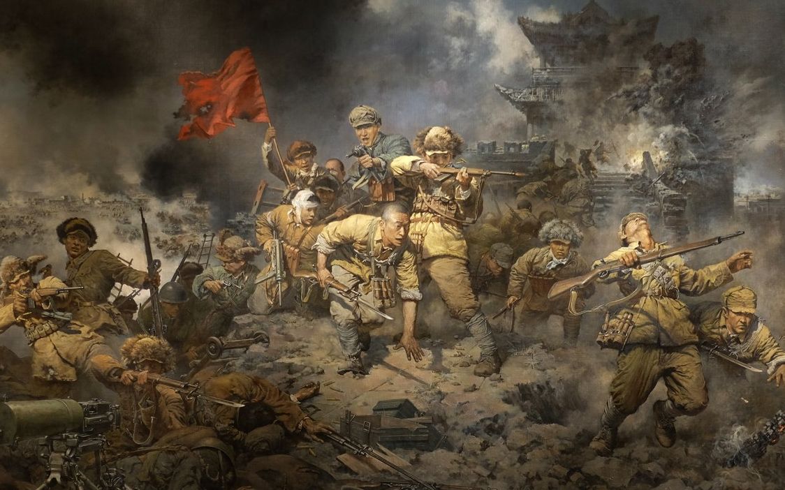 中国战争画面图片