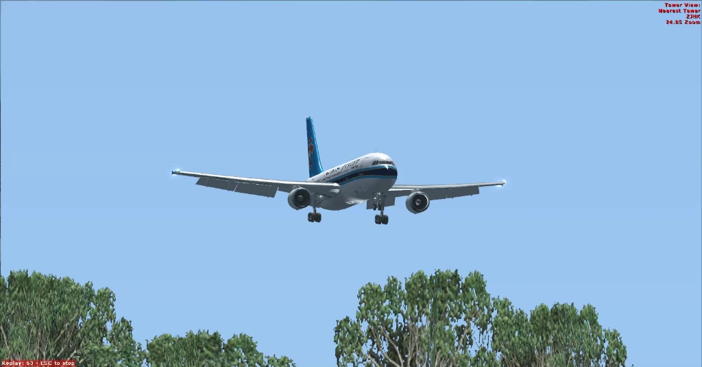 fsx南航a300落地海口美兰