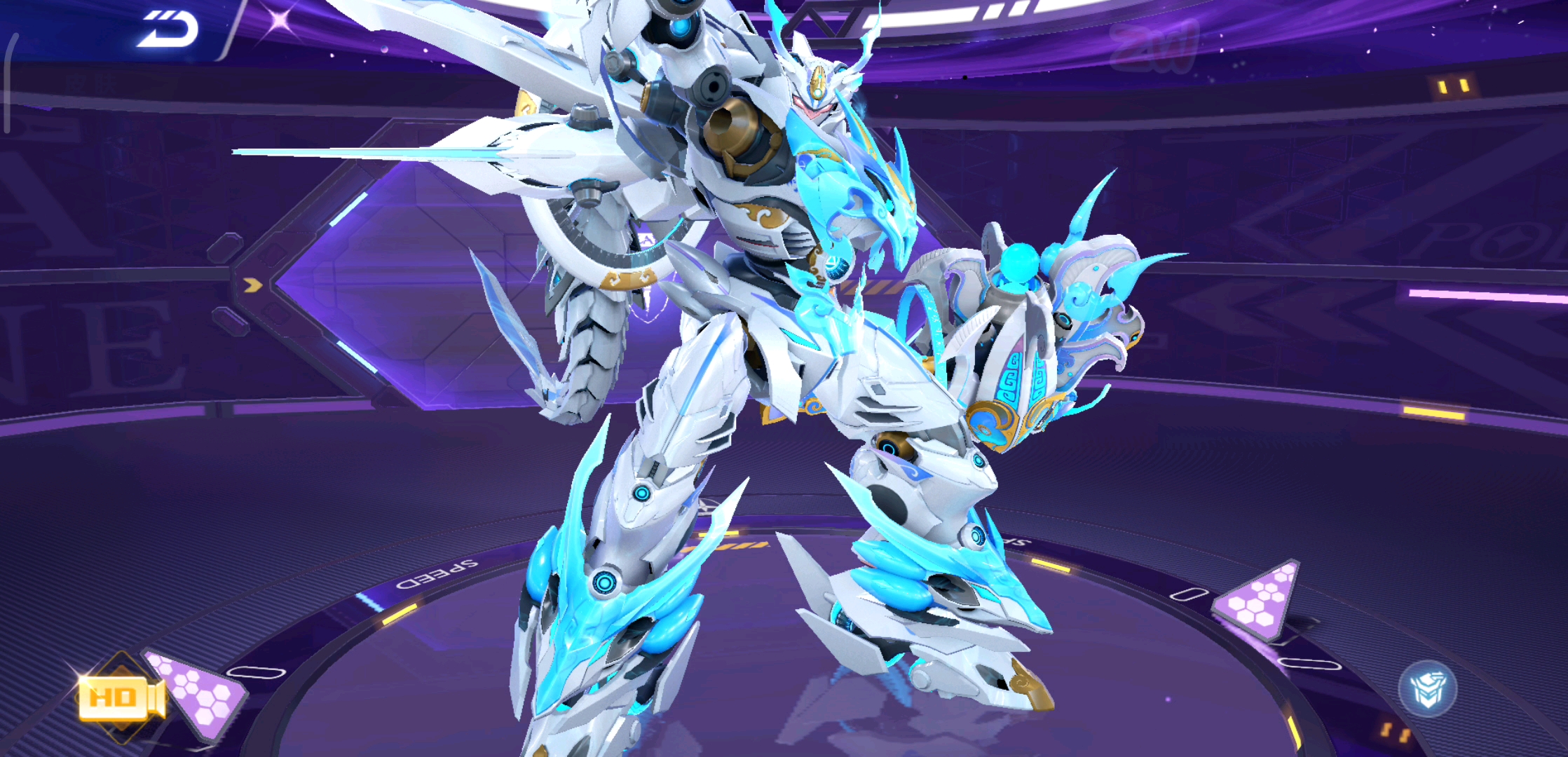 qq飞车手游墨影青龙及皮肤车库展示