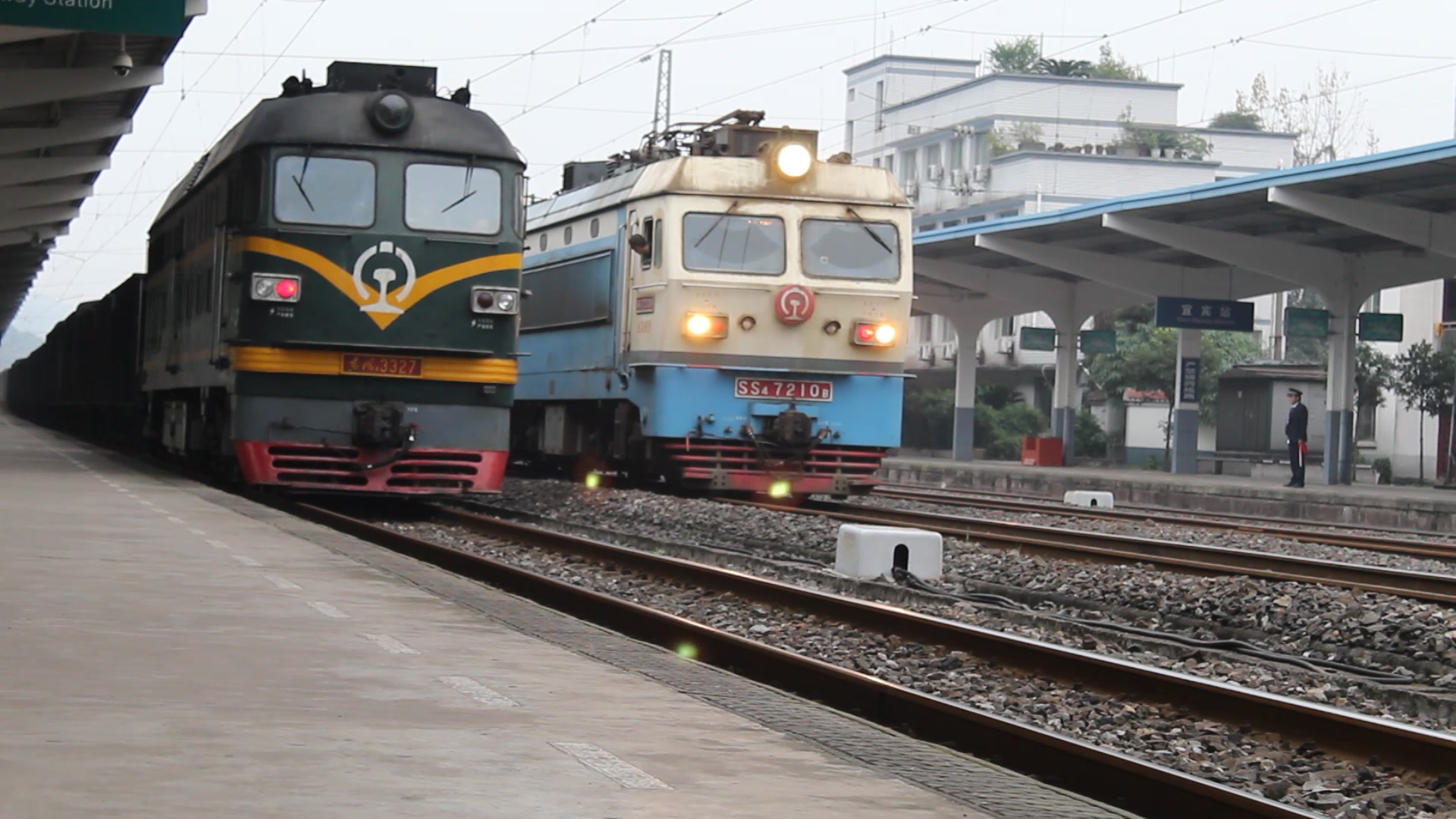 (纪实:碱水专列·下集)成局成段韶山ss4 7210牵引