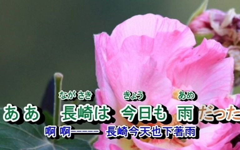 [图]邓丽君 長崎は今日も雨だった (淚的小雨) （中日文字幕)