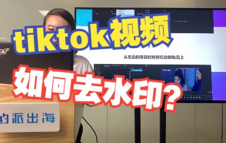 tiktok运营教程 35:TikTok抖音快速如何处理视频去水印?视频去水印的软件推荐!哟派出海哔哩哔哩bilibili