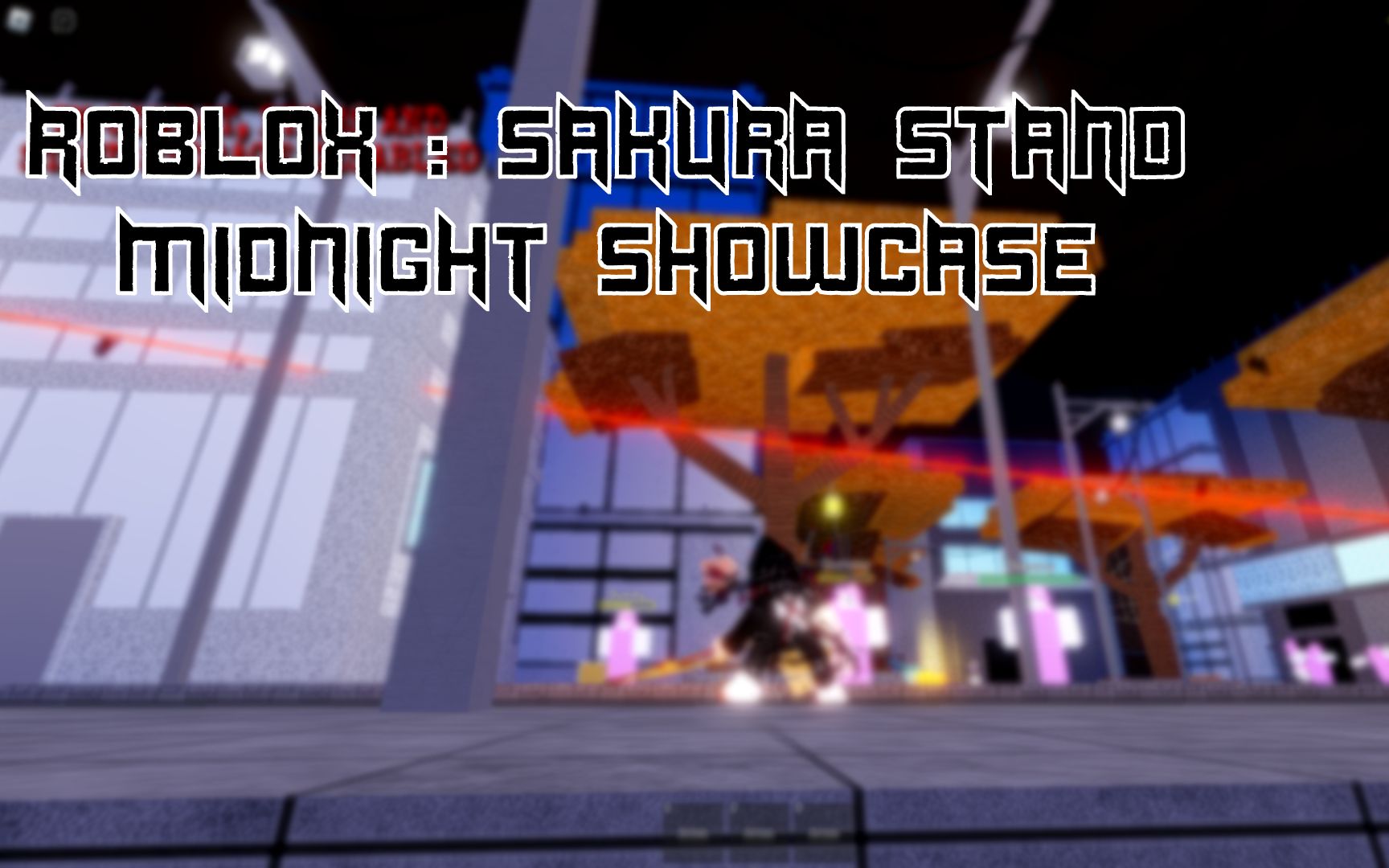 [图]【ROBLOX : 樱花摊位Sakura Stand】Midknight技能展示