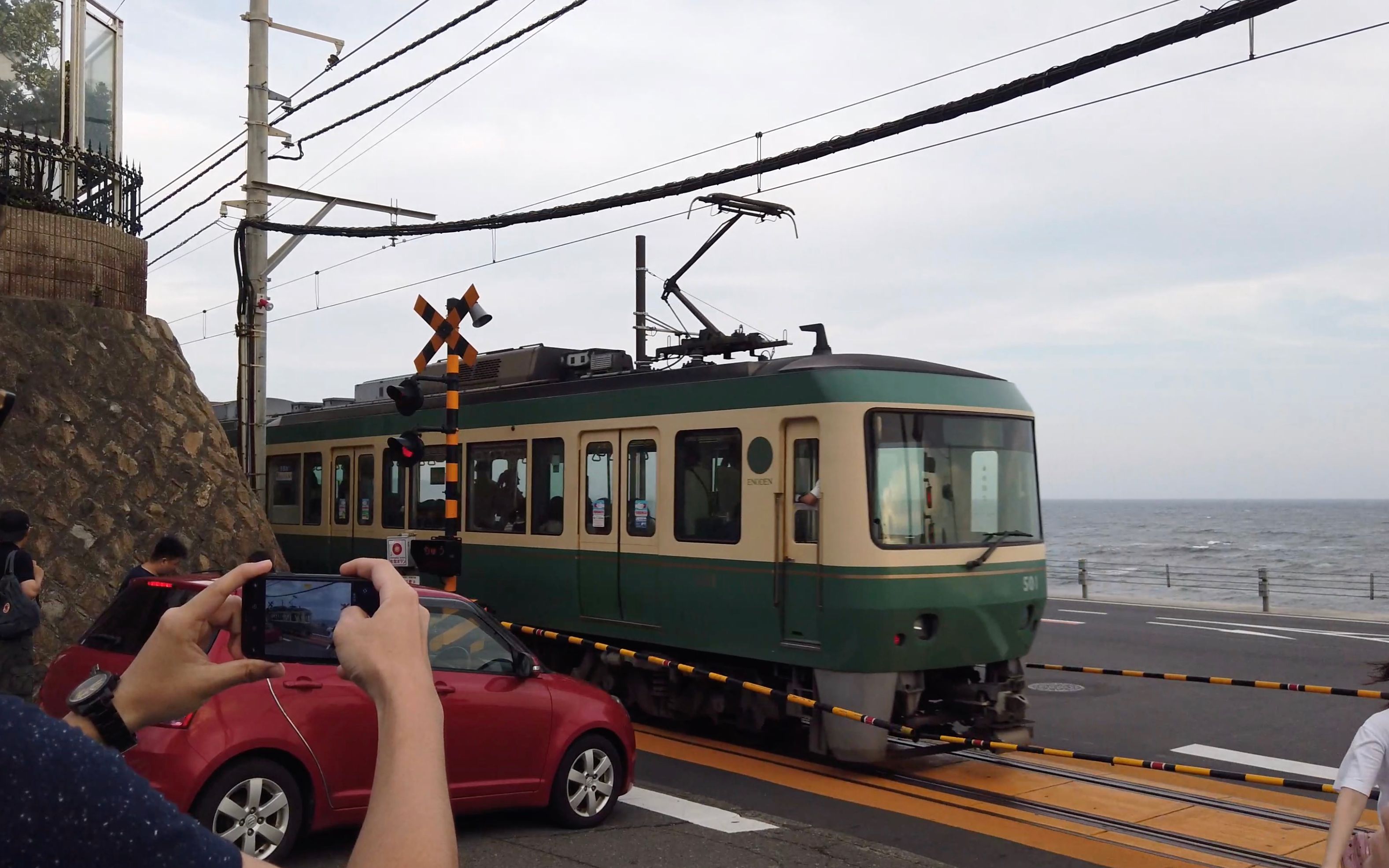 江之电有轨电车体验,灌篮高手原型高校探访