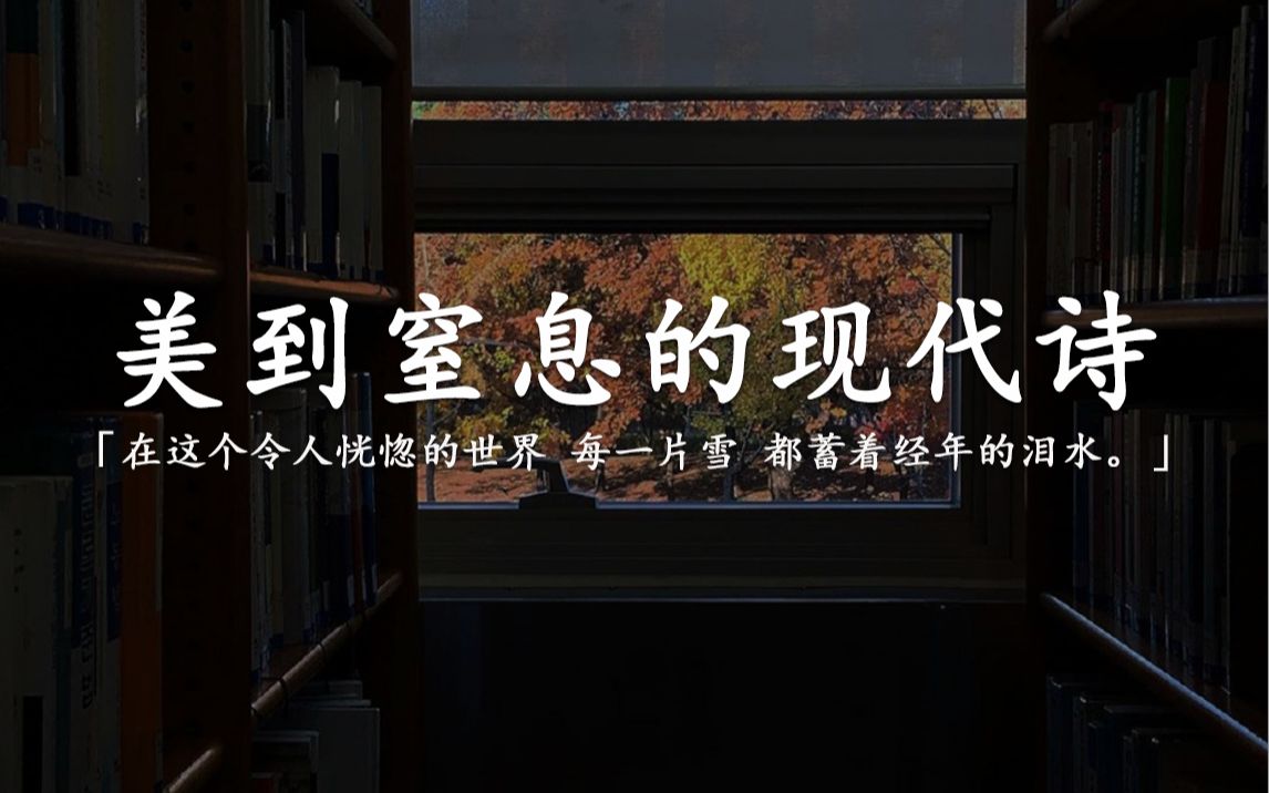 “我沉闷地走着, 没有回过头看你. 在这个令人恍惚的世界, 每一片雪, 都蓄着经年的泪水.”哔哩哔哩bilibili