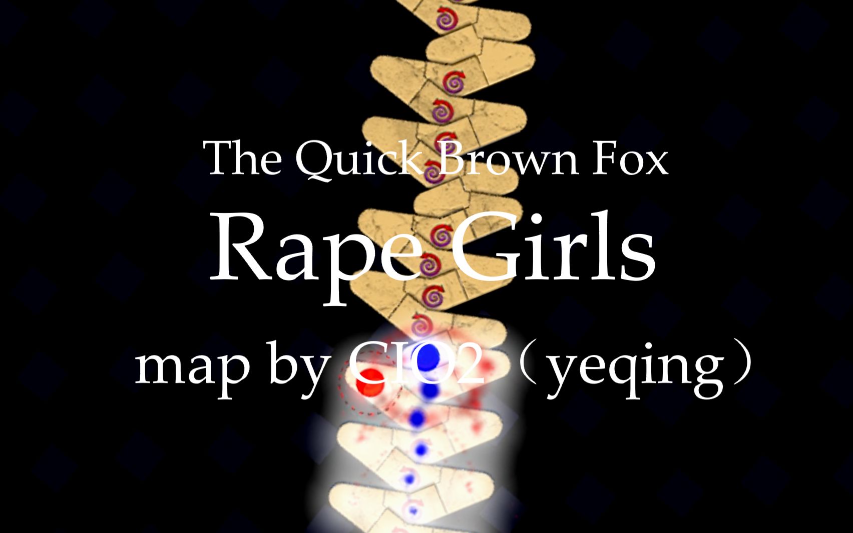 【制谱】国人自制 The Quick Brown Fox  Rape Girls 高速双押观赏谱 踩音音游热门视频