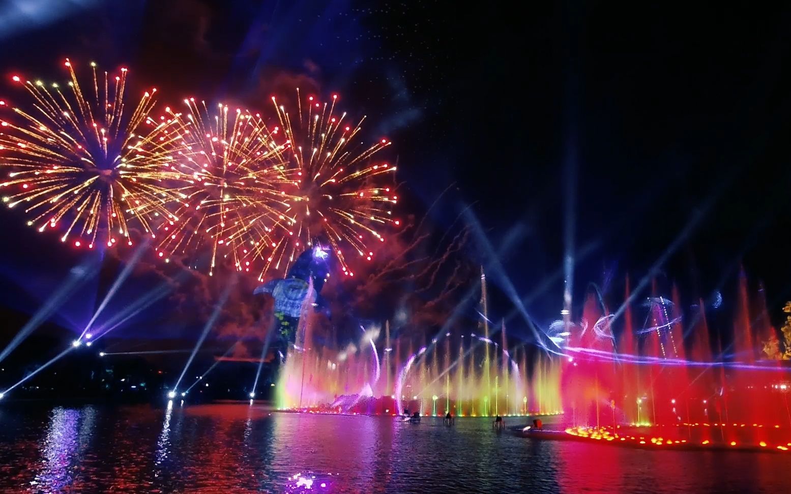 珠海恒隆海洋王国灯光烟花秀