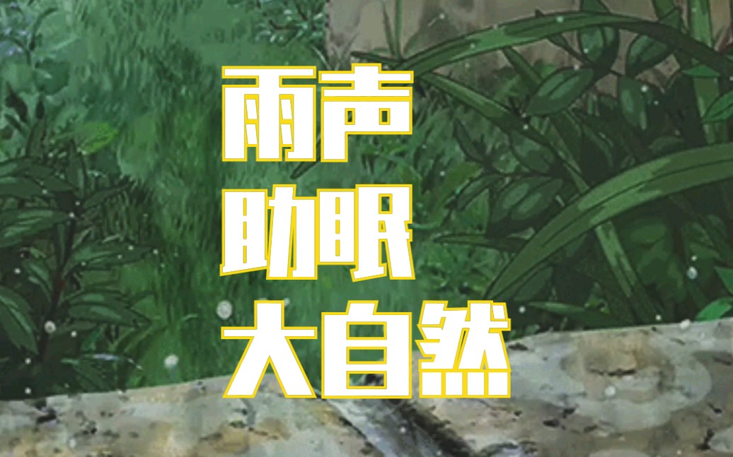 活动作品助眠纯雨声雨天大自然白噪音