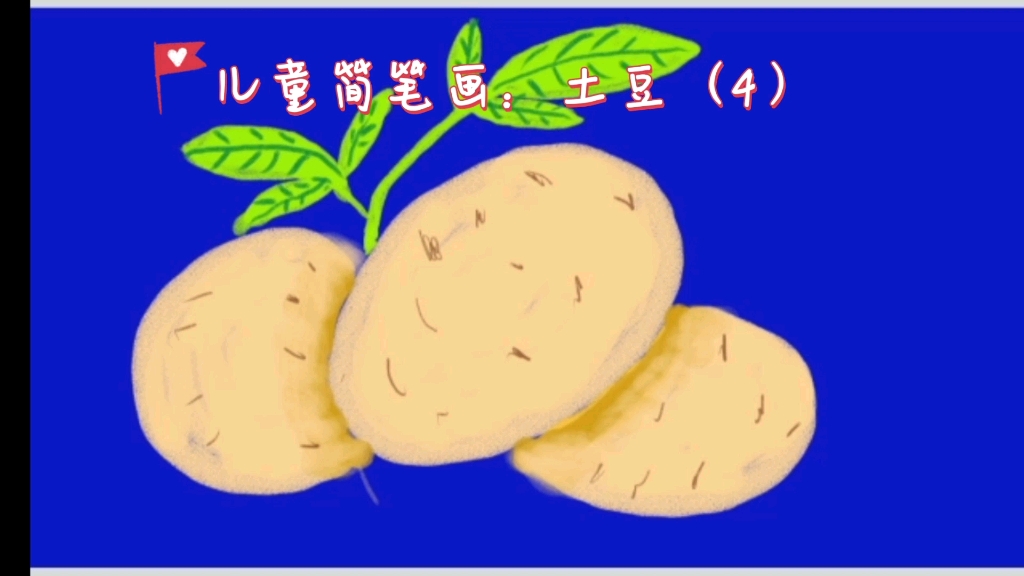 发芽的土豆简笔画图片