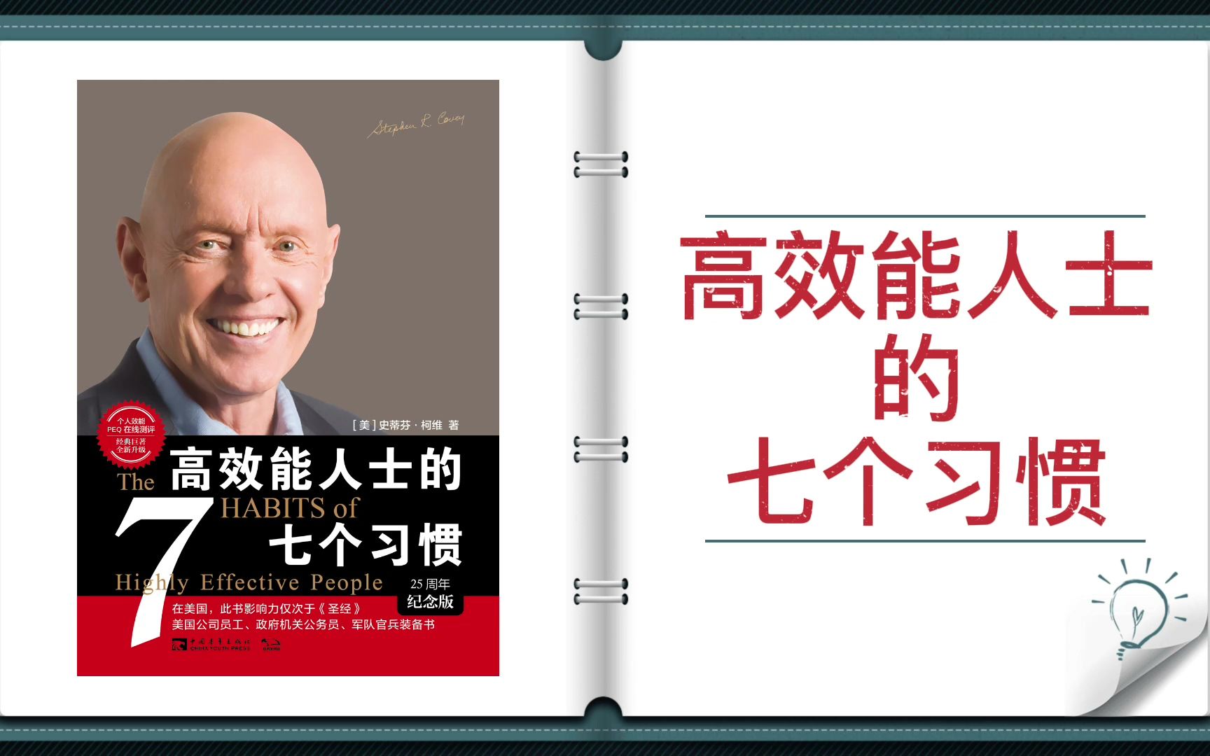 [图]【有声书+字幕】《高效能人士的七个习惯》| 高效能人士如何提升自我、如何思考和行动